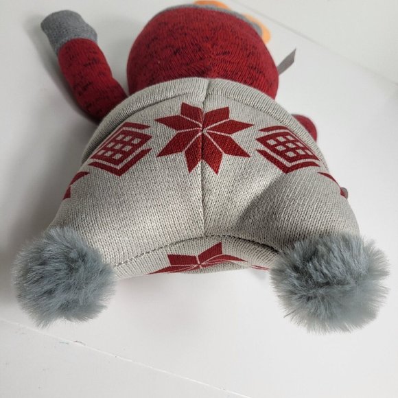 Spark Create Imagine Knit Owl Plush Christmas My First Winter Rattle Crinkle 18" - Picture 7 of 15